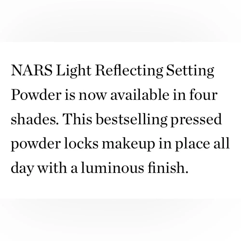 NARS Light Reflecting Pressed Setting Powder Translucent Crystal BEST SELLING - Picture 4 of 11